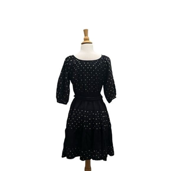 Ace & Jig Lola Mini Dress Black with Pastel Polka Dots XXS Rare Cotton Gauze - Picture 3 of 6